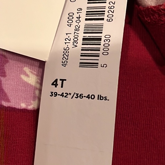 (4) Leggings Capri Leggings Size 4T NWT 🍒 - Picture 2 of 8